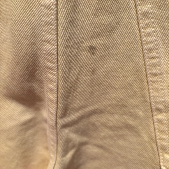 Madewell Baggy Straight Jeans Garment Dyed Edition in Yellow Size 32 - Picture 4 of 9